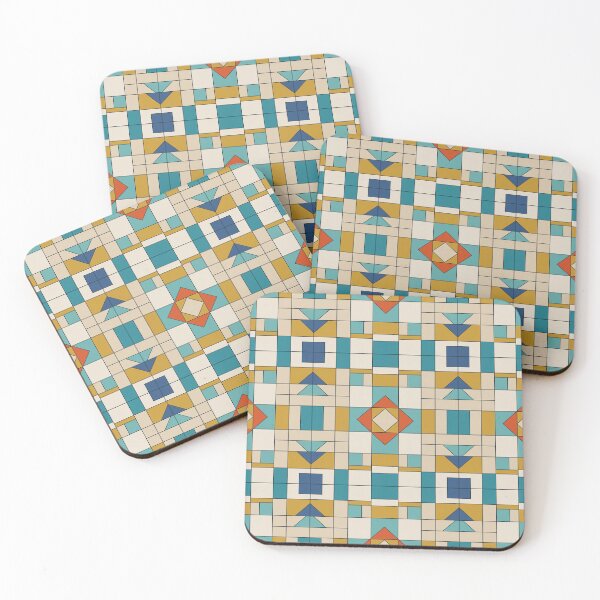 Item preview, Geometric Tile Mosaic – Retro Mid-Century Modern Pattern designed and sold by ccitypictures.