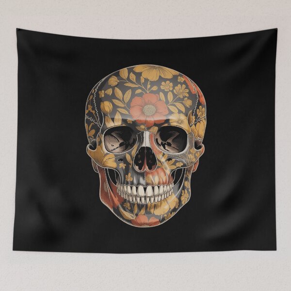 Item preview, Halloween Skull  Trendy Patchwork Spooky Ghost designed and sold by ticlitule.