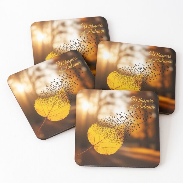 Item preview, Whispers of Autumn - Tree Leaves and Birds in Flight designed and sold by Karina Creative Studio.