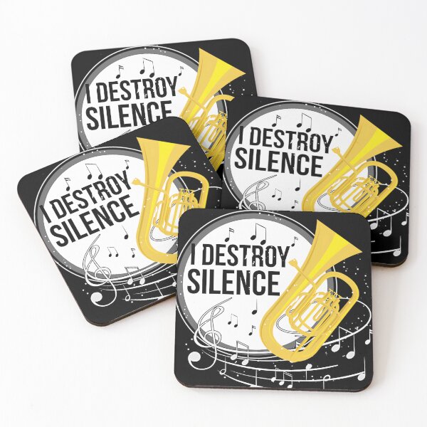Item preview,  I Destroy Silence Tuba Print Marching Band Orchestra  designed and sold by CSilvax.
