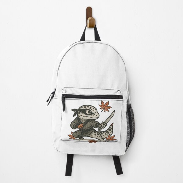Item preview, Ninja Leopard Gecko with Autumn Maple Leaves designed and sold by Ninja-Gecko.