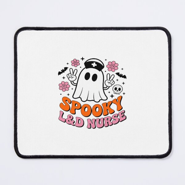 Item preview, Halloween Spooky Boo Ghost Labor Delivery Nurse L&D OBGYN designed and sold by ticlitule.