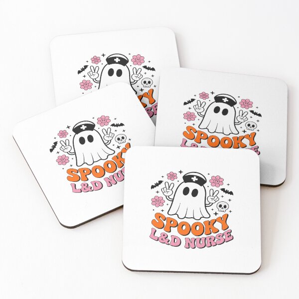 Item preview, Halloween Spooky Boo Ghost Labor Delivery Nurse L&D OBGYN designed and sold by ticlitule.