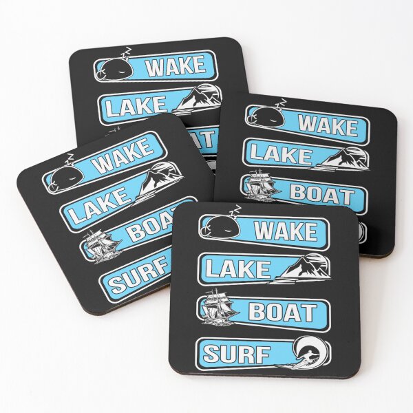 Item preview, WAKE LAKE BOAT SURF Surfboard Surfing Surfboarder Wave Surfer designed and sold by TomMertz.