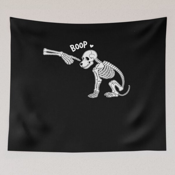 Item preview, Halloween Spooky Boop Skeleton Hand Touches Dog Nose Men Women designed and sold by ticlitule.