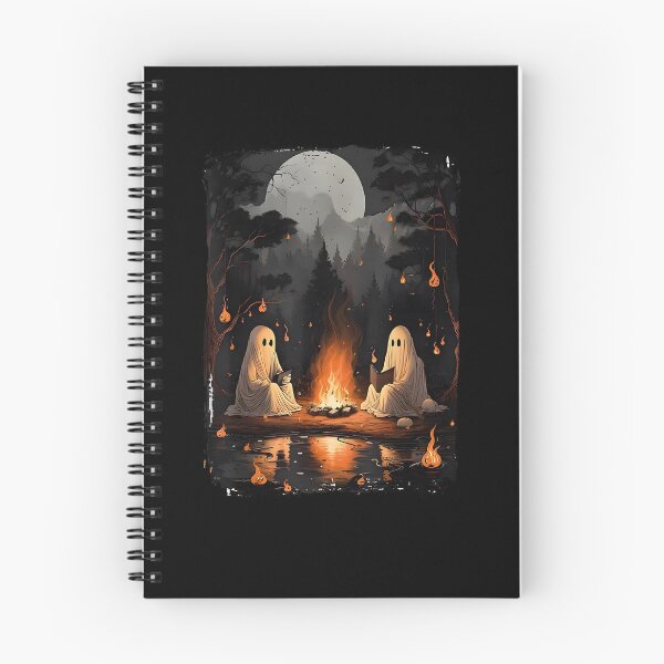 Item preview, Camping Halloween Ghost Reading Book designed and sold by Cutefy.