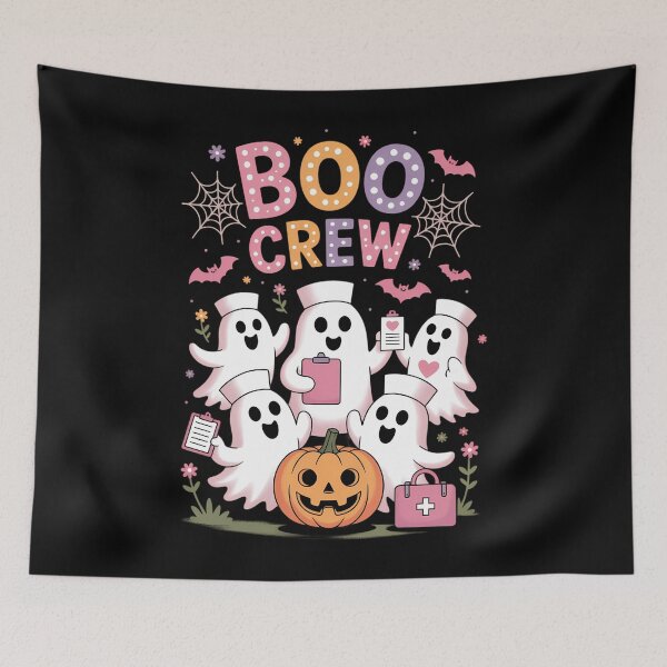 Item preview, Boo Boo Crew Nurse Ghost Women Halloween Nurse designed and sold by ValerieRodrigue.