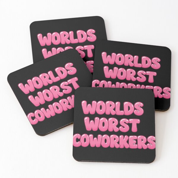Item preview, Worlds Worst Coworkers Pink Bubble Writing designed and sold by HaskellHaley.