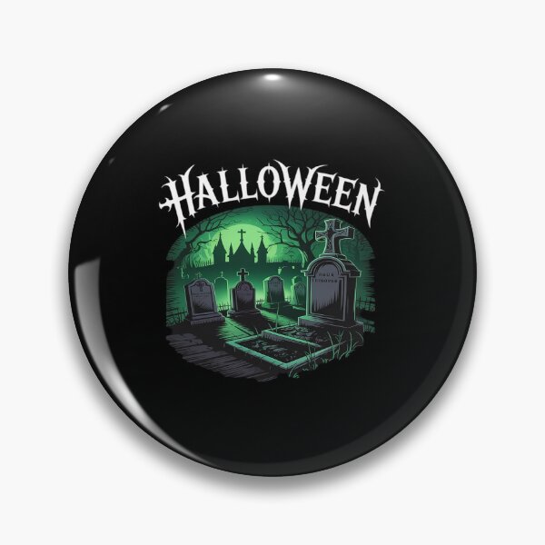Item preview, Halloween Spooky Churchyard Gothic Graveyard Scene designed and sold by tabdejinti.