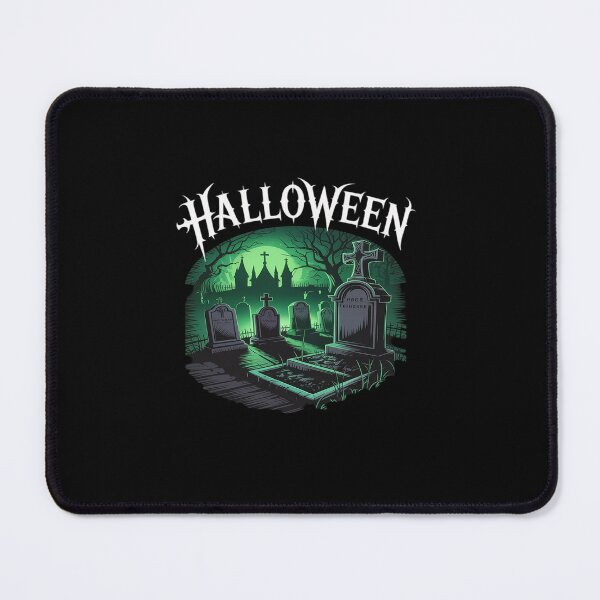 Item preview, Halloween Spooky Churchyard Gothic Graveyard Scene designed and sold by tabdejinti.