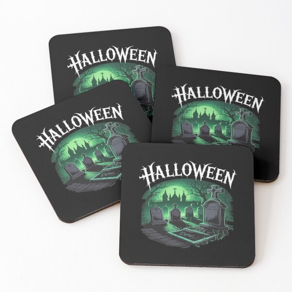 Item preview, Halloween Spooky Churchyard Gothic Graveyard Scene designed and sold by tabdejinti.
