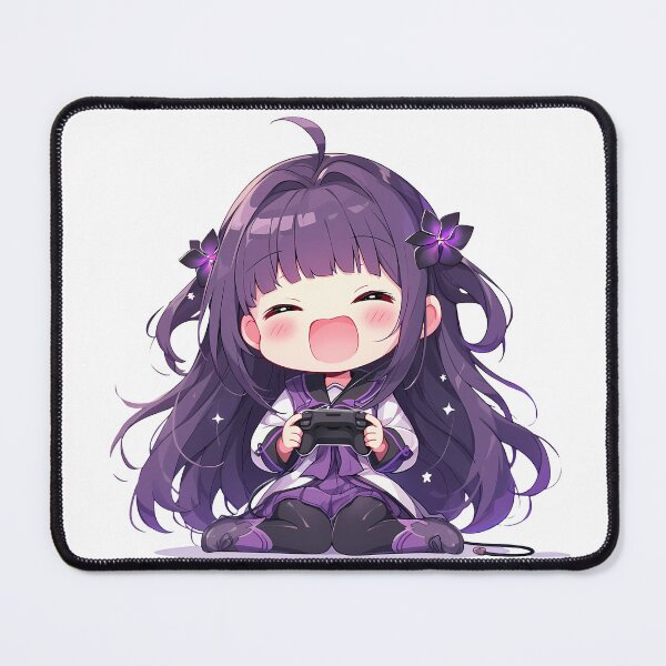 Item preview, Homura Akemi Magia Record Anime Girl Cute Chibi Playing Video Game designed and sold by earlobejerk.