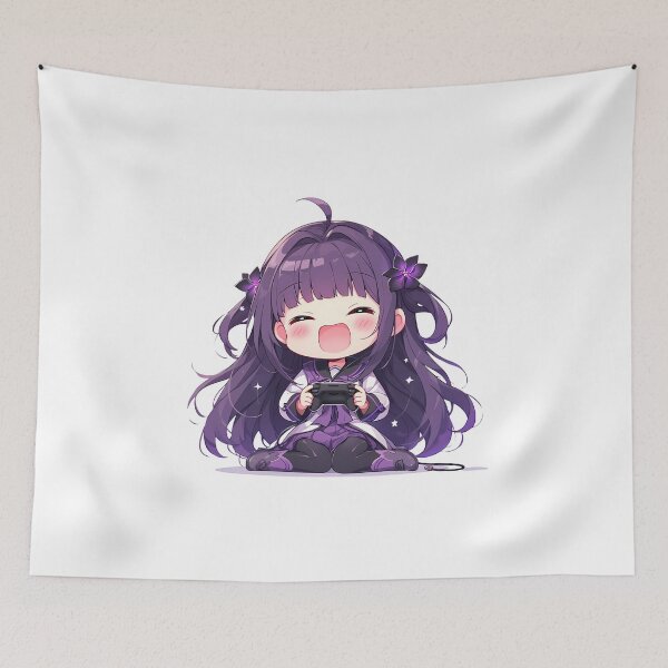 Item preview, Homura Akemi Magia Record Anime Girl Cute Chibi Playing Video Game designed and sold by earlobejerk.