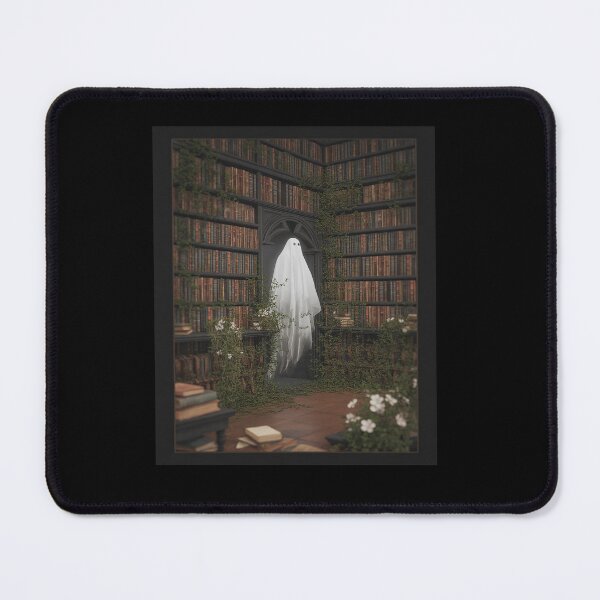 Item preview, Halloween Spooky Ghost In The Library Gothic designed and sold by tabdejinti.
