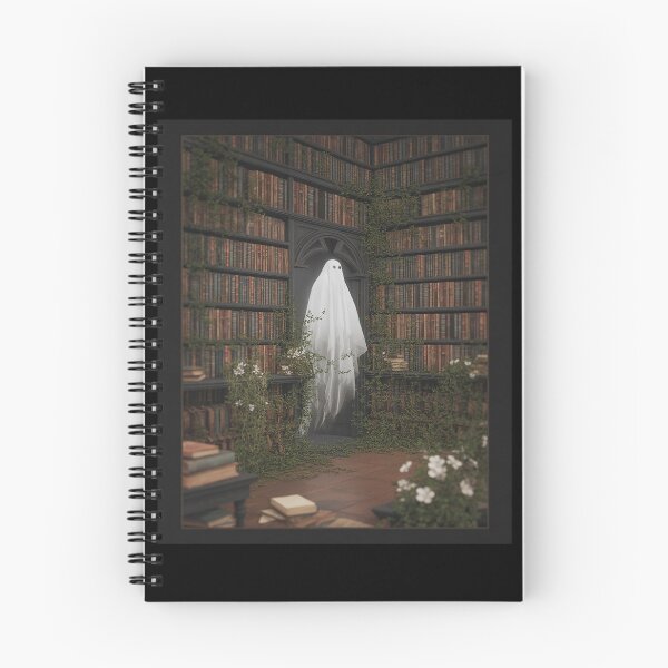 Item preview, Halloween Spooky Ghost In The Library Gothic designed and sold by tabdejinti.