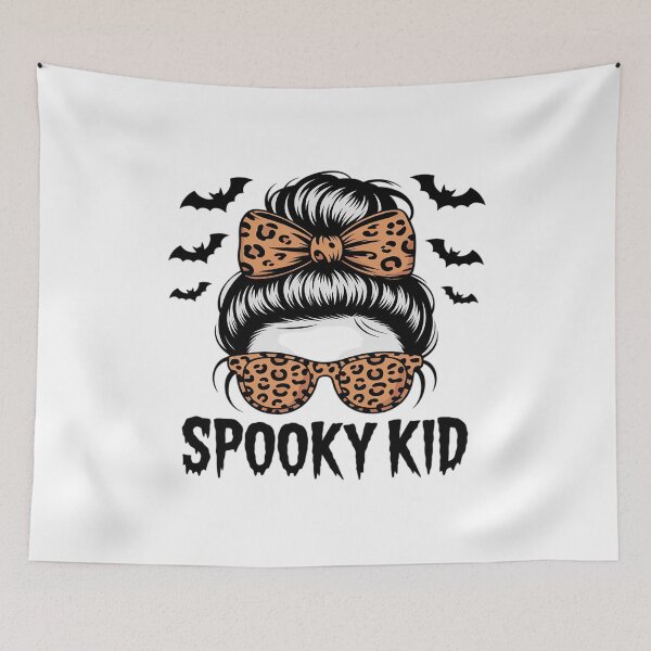 Item preview, Halloween Spooky Kid Messy Bun Costume Girls Kid Youth Women designed and sold by tabdejinti.