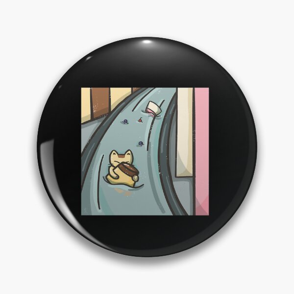 Item preview, Pudding The Cat Swept Away By The Current designed and sold by HaskellHaley.