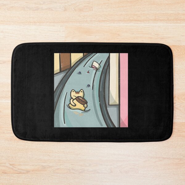 Item preview, Pudding The Cat Swept Away By The Current designed and sold by HaskellHaley.