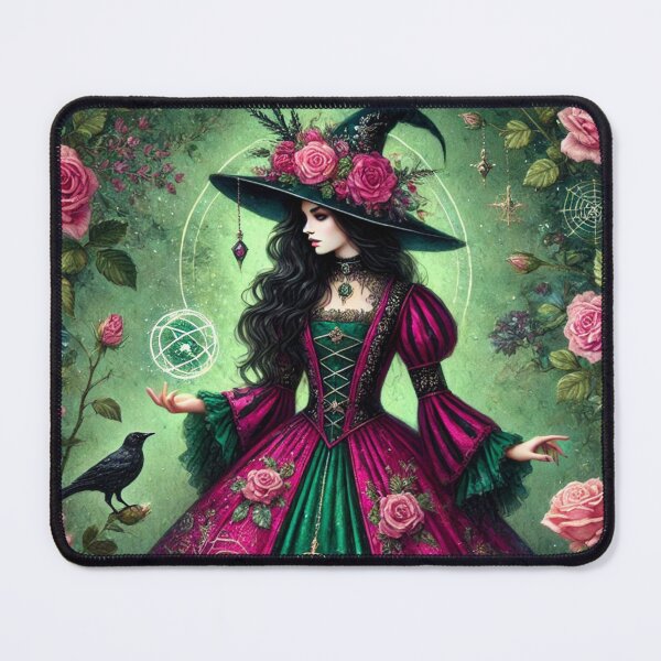 Item preview, Roseveil, the Enchanted Bloom Witch designed and sold by Dream Bloom Gallery.
