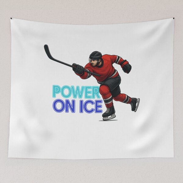 Item preview, Power On Ice Ice Hockey Design For Sports Fans designed and sold by BradySmith88.