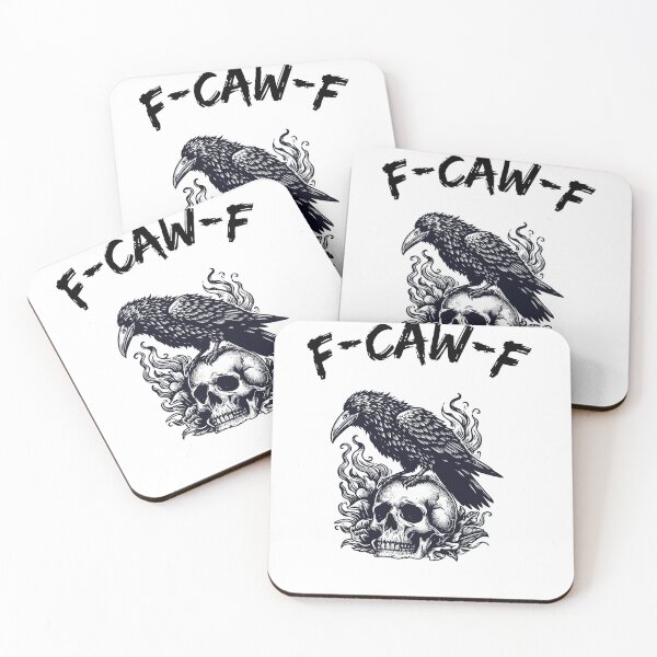 Item preview, F-Caw-F Black Crow Funny | Gothic Raven Dark Humor Bird Pun Design designed and sold by BeBetterPeople.