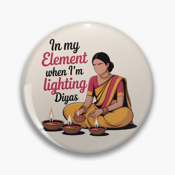 Artikelvorschau, In meinem Element, wenn ich Diyas anzünde – Traditionelles Diwali-Design entworfen und verkauft von Jollys-ArtShop.