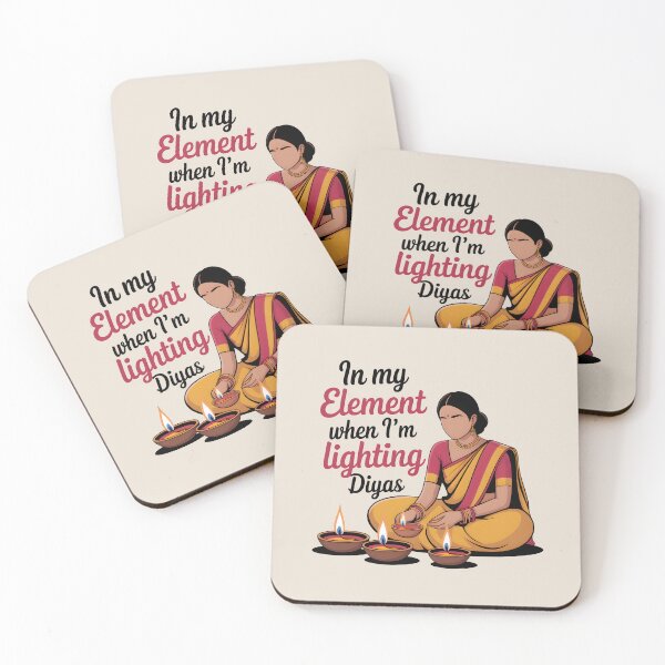 Artikelvorschau, In meinem Element, wenn ich Diyas anzünde – Traditionelles Diwali-Design entworfen und verkauft von Jollys-ArtShop.