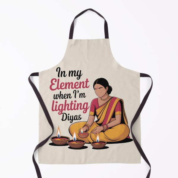 Artikelvorschau, In meinem Element, wenn ich Diyas anzünde – Traditionelles Diwali-Design entworfen und verkauft von Jollys-ArtShop.