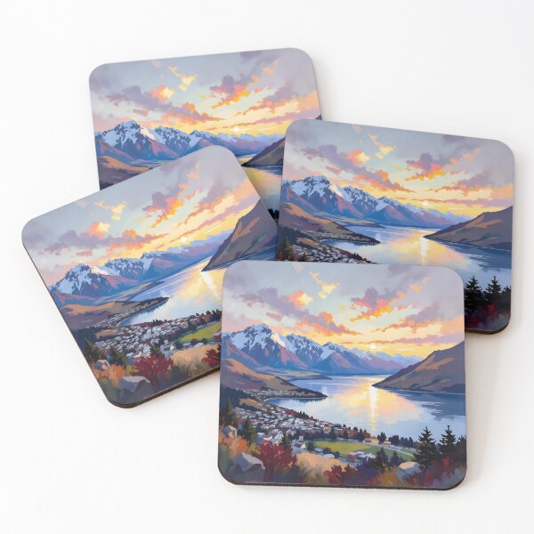 Item preview, Queenstown - New Zealand - Lake Wakatipu Sunset designed and sold by Wiss2Arts.