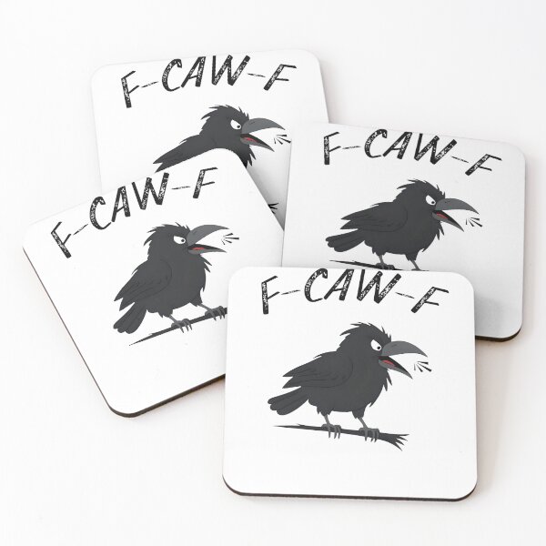 Item preview, Screaming F-Caw-F Crow Humor | Raven Dark Funny Gothic Bird Pun Design designed and sold by BeBetterPeople.
