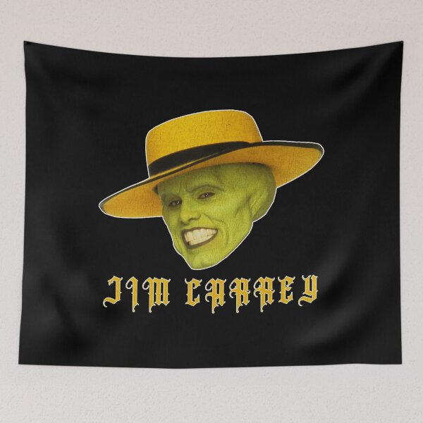 Item preview, Jim Carrey Green Mask Face Yellow Hat Parody designed and sold by dwightzz1x.