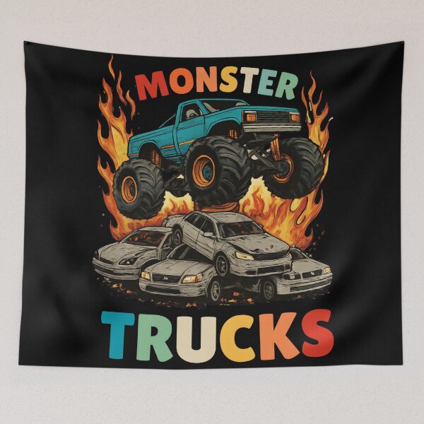 Item preview, Monster Trucks are my jam designed and sold by Aiolin.