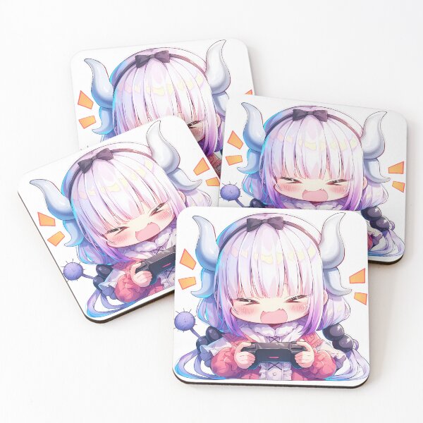 Item preview, Kanna Kamui Miss Kobayashi Dragon Maid Anime Girl Cute Chibi Playing Video Game designed and sold by earlobejerk.