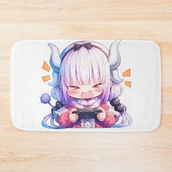 Item preview, Kanna Kamui Miss Kobayashi Dragon Maid Anime Girl Cute Chibi Playing Video Game designed and sold by earlobejerk.
