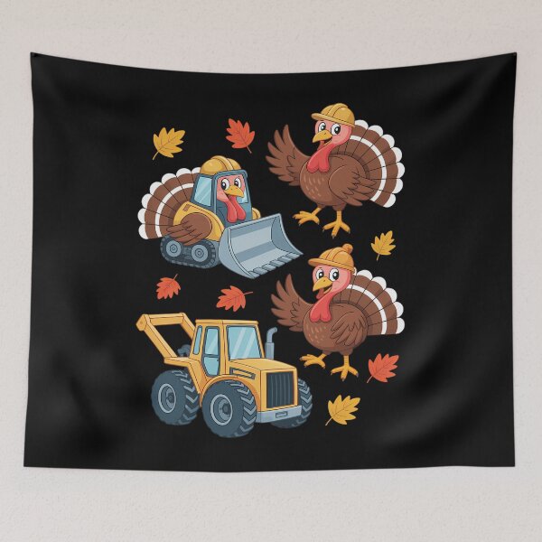 Item preview, Thanksgiving Construction Trucks Fall designed and sold by Bandikonsalez.