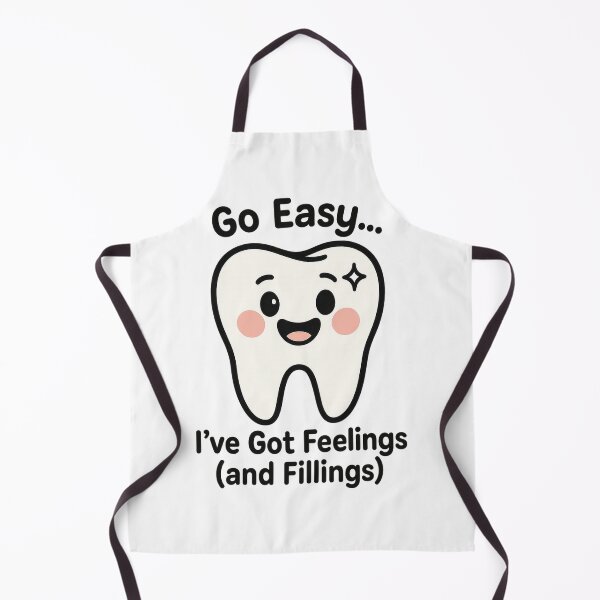 Item preview, Go Easy I’ve Got Feelings And Fillings – Cute Tooth Dentist Pun Sticker designed and sold by RichieSauer.