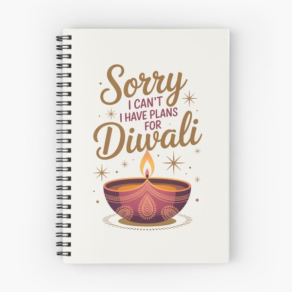 Item preview, Sorry I Can’t I Have Plans For Diwali – Festive Diya Design designed and sold by Jollys-ArtShop.
