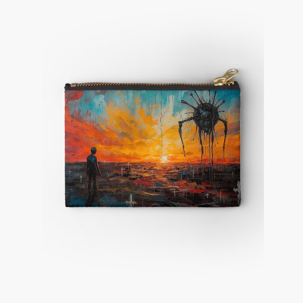 Item preview, Surreal Dystopian Sunset – Abstract Expressionist Vision designed and sold by CosmicShapes.