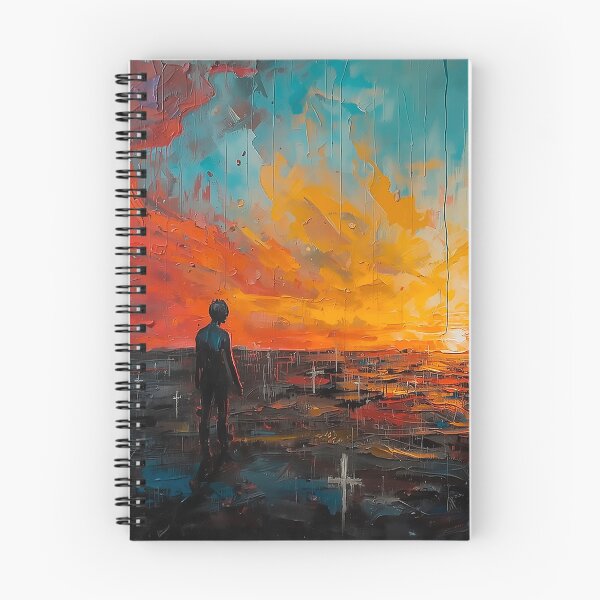 Item preview, Surreal Dystopian Sunset – Abstract Expressionist Vision designed and sold by CosmicShapes.
