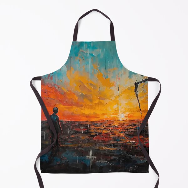 Item preview, Surreal Dystopian Sunset – Abstract Expressionist Vision designed and sold by CosmicShapes.