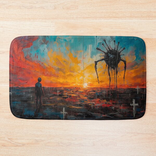 Item preview, Surreal Dystopian Sunset – Abstract Expressionist Vision designed and sold by CosmicShapes.