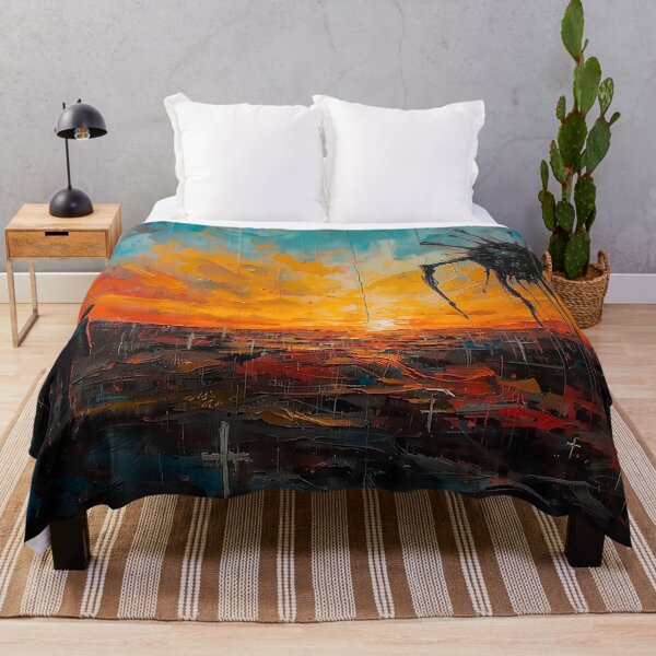 Item preview, Surreal Dystopian Sunset – Abstract Expressionist Vision designed and sold by CosmicShapes.