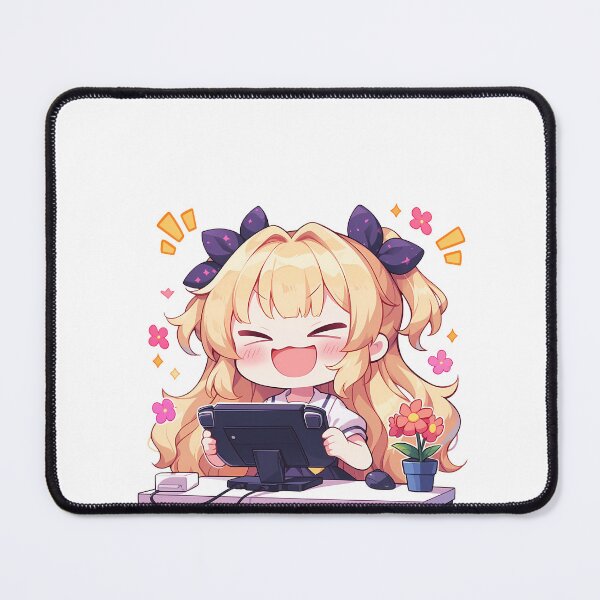 Item preview, Madoka Kaname Magia Record Anime Girl Cute Chibi Playing Video Game designed and sold by earlobejerk.