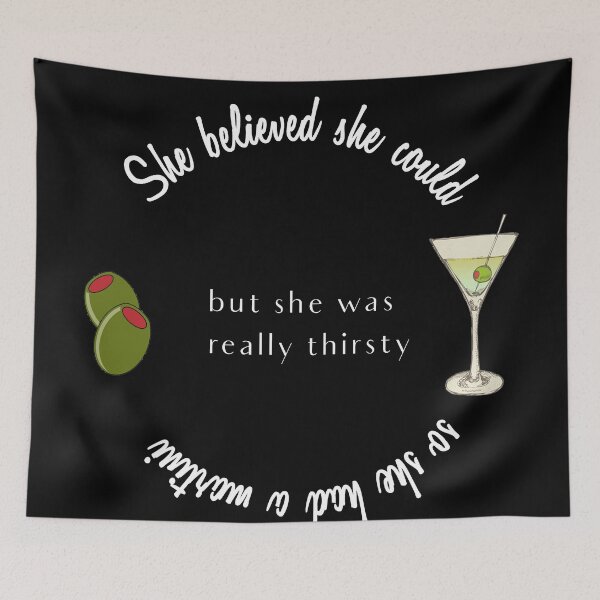Item preview, She believed she could but she had a martini designed and sold by Swigalicious.