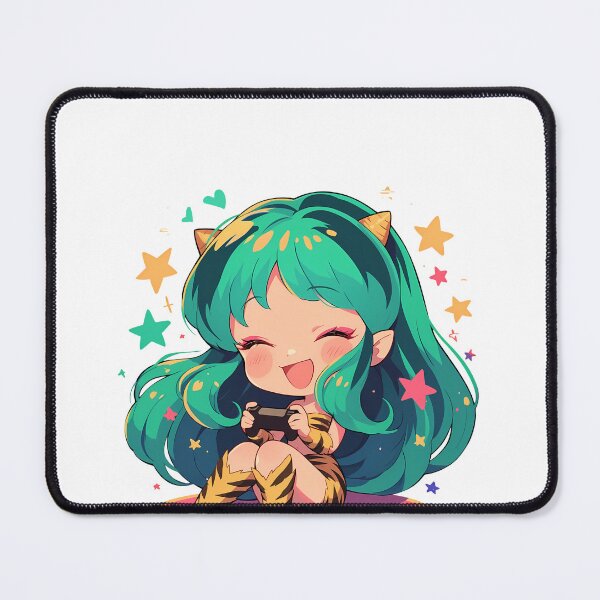 Item preview, Lum Urusei Yatsura Anime Girl Cute Chibi Playing Video Game designed and sold by earlobejerk.