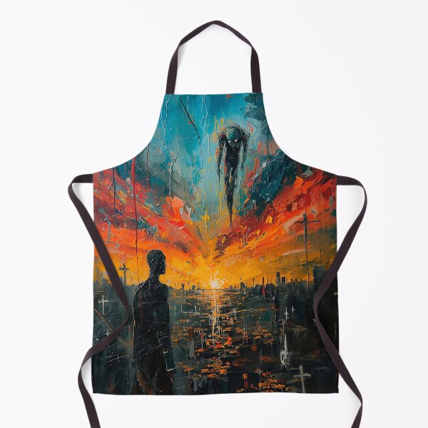 Item preview, Apocalyptic Vision – Abstract Surreal Sunset with Dark Entity designed and sold by CosmicShapes.