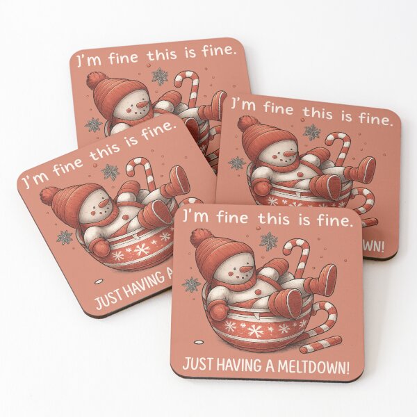 Item preview, I'm Fine This is Fine - Snowman Meltdown Winter Holiday Humor designed and sold by Vicky021.