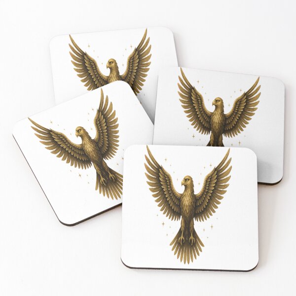 Item preview, Golden American Falcon Wings Spread | Luxury Graphic T-Shirt designed and sold by Passmr.
