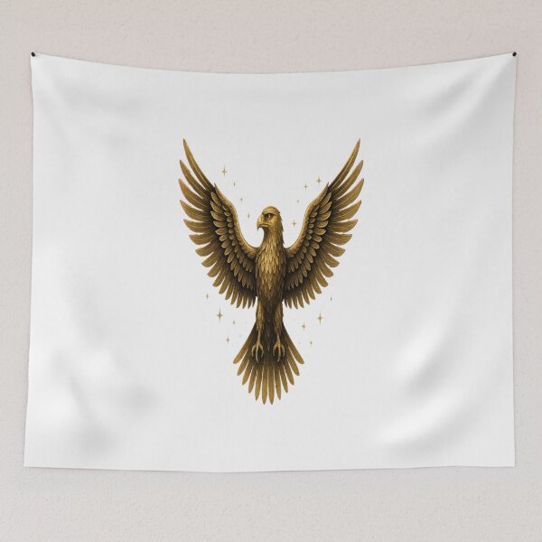 Item preview, Golden American Falcon Wings Spread | Luxury Graphic T-Shirt designed and sold by Passmr.