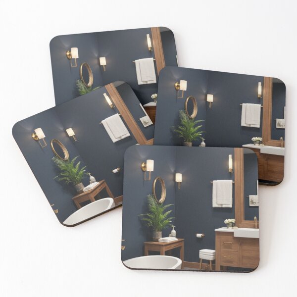 Item preview, Luxurious Navy & Gold | A Timeless Bathroom Retreat designed and sold by Jade Ado.